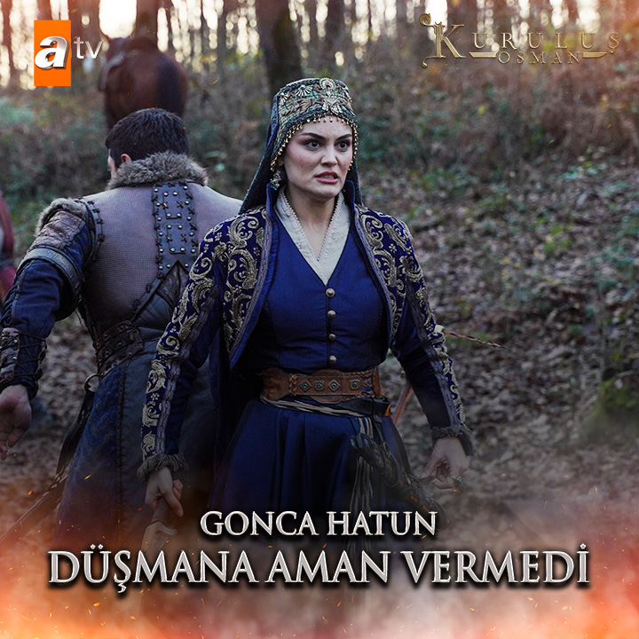 Gonca Hatun düşmana aman vermedi. #KuruluşOsman heyecan dolu yeni bölümüyle Çarşamba 20.00'de atv’de atv