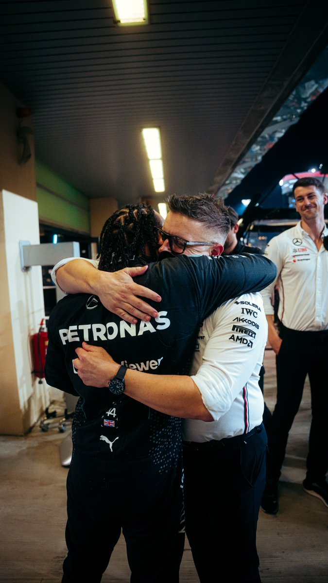 It’s hugging time 🤗 The most successful driver race engineer partnership of all-time