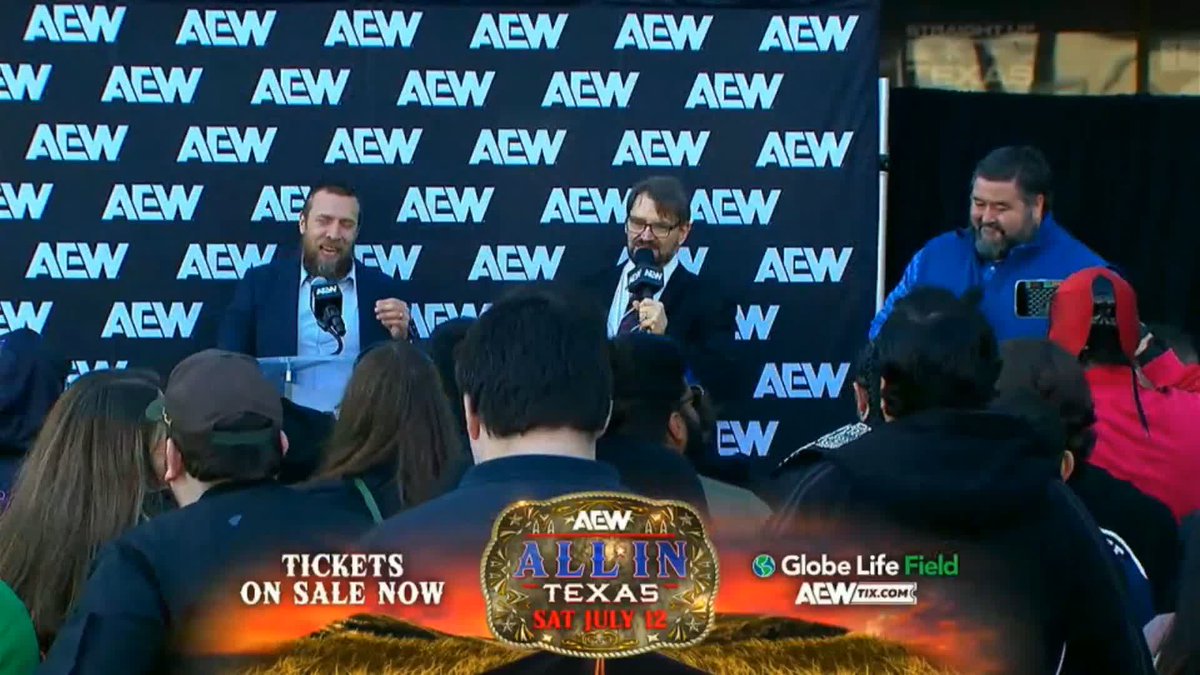 .Bryan Danielson intends to be at #AEW All In Texas! Tickets for #AEWAllInTexas on sale NOW at 10 AM CT at