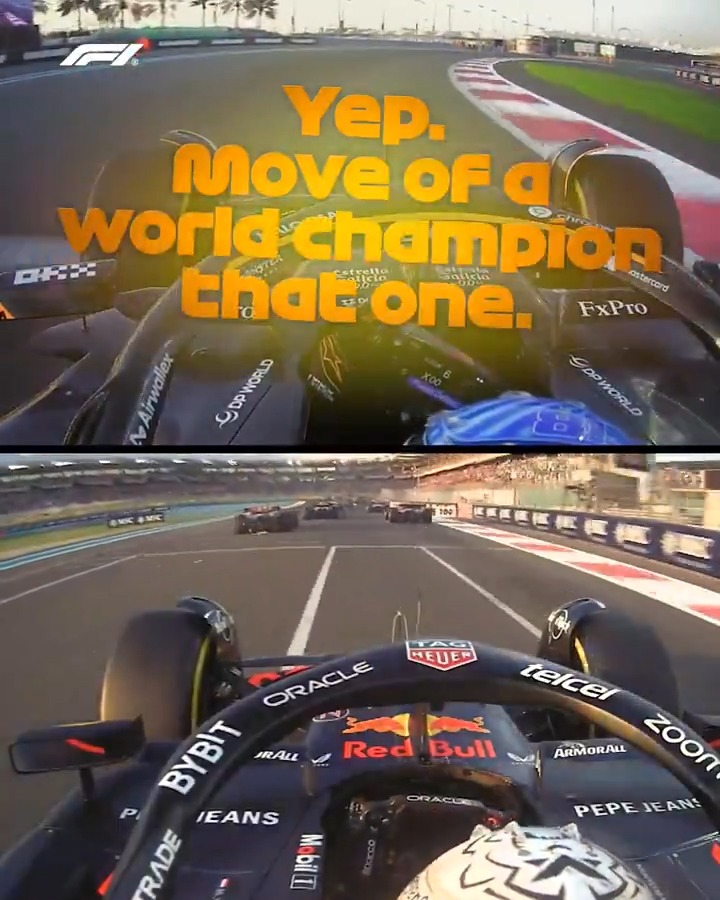 Two angles, two very different opinions... 🗣️ On board with Oscar and Max for their incident at the race start 💥 #F1 #AbuDhabiGP