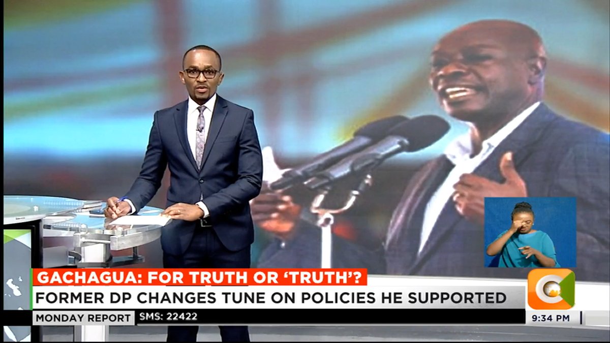 Gachagua: For Truth Or ‘Truth’? Former DP changes tune on policies he supported Gachagua styled self as regime gate keeper DP supported finance bill, housing & health scheme DP turned into a critic after he was impeached #CitizenMondayReport Sam Gituku