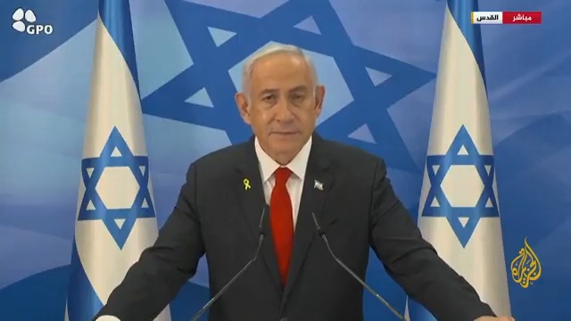 نتنياهو: أمس فُتح فصل جديد في تاريخ الشرق الأوسط، فنظام #الأسد انهار بعد 54 عاما من الحكم، وهضبة #الجولان ستبقى إلى الأبد جزءا لا يتجزأ من إسرائيل #الجزيرة_سوريا #الأخبار