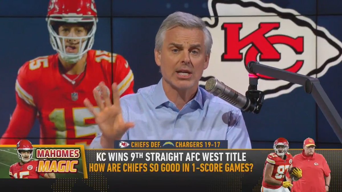 .@ColinCowherd reacts to Chiefs winning 15th straight one-score game: "It's not luck, it's a business model."