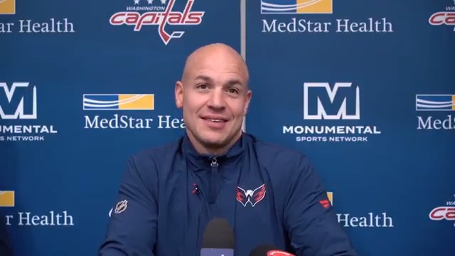 Head coach Spencer Carbery talks Tom Wilson, the four-day break between games and more following this morning's practice at MedStar Capitals Iceplex. #ALLCAPS