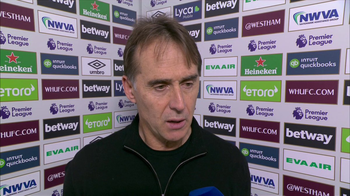 "Our approach is for us to do our best as a team." Julen Lopetegui says his West Ham players are ready to face a 'difficult' Wolves team tonight 💪