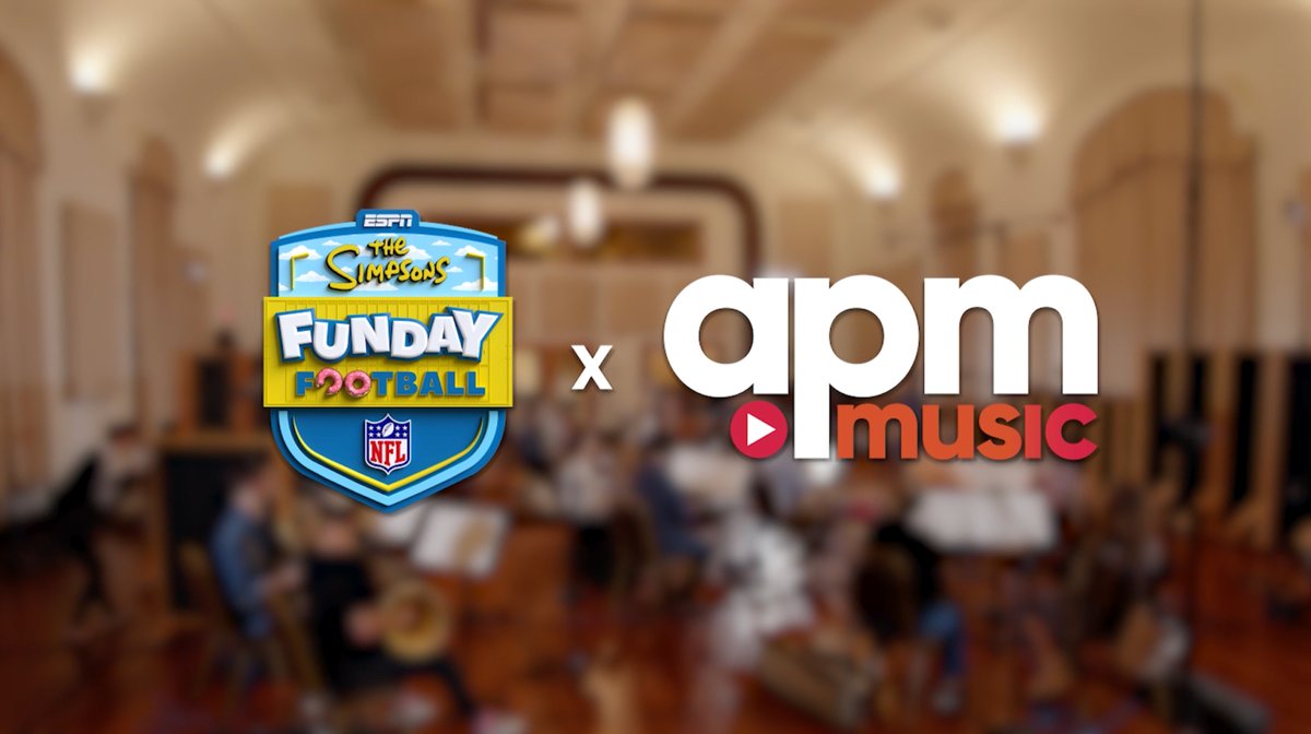 "The Simpsons..." 🎶 ESPN Music &amp; APM Music teamed up to create a new, blended soundtrack for 'The Simpsons Funday Football' Go behind-the-scenes to hear how The Simpsons theme song &amp; Monday Night Football's 'Heavy Action' were harmonized together
