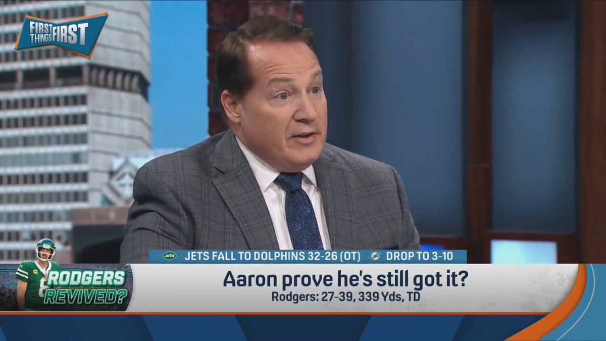 “What are you mad about?… Stop being mad at everybody for asking legitimate questions about you not achieving to a team that gave you every opportunity to achieve.” Coach Mangini reacts to Aaron Rodgers' comments following Jets playoff elimination: