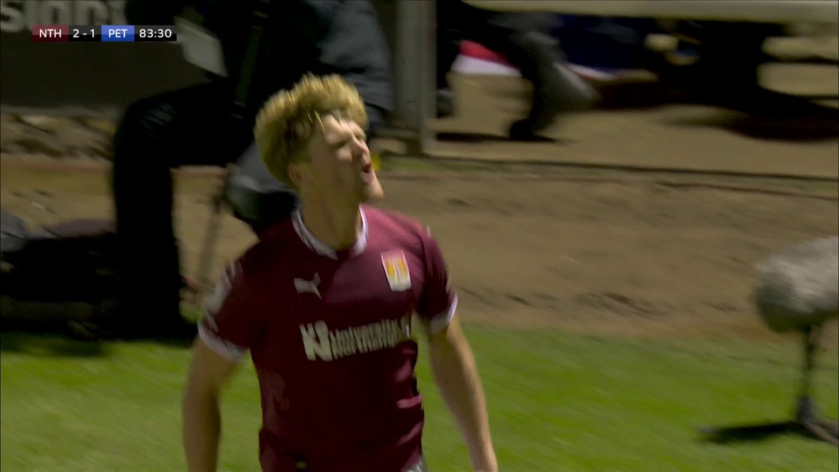🗣️ "Is it to be rare derby day delight for Northampton Town?" Cameron McGeehan scores again to put his side 2-1 up over Peterborough ✨