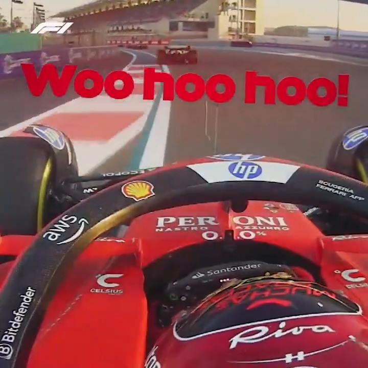 Charles on the charge 👊 A remarkable race start from the Ferrari man ⬆️ #F1 #AbuDhabiGP