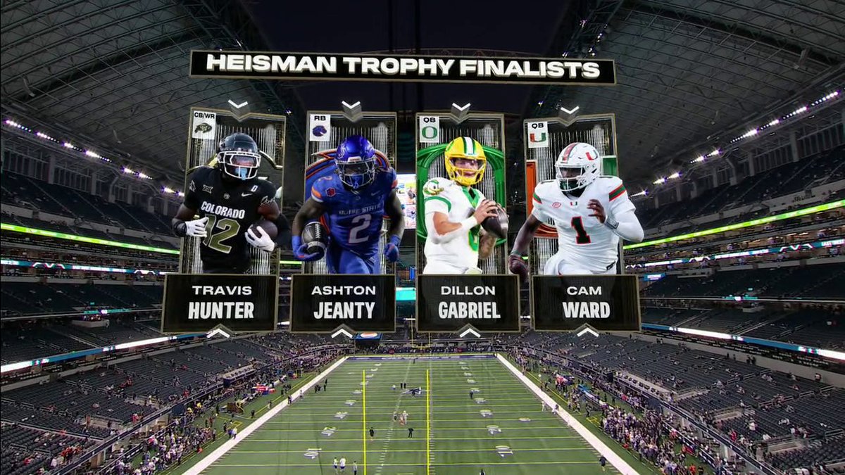 The moment that the Heisman Trophy finalists were announced 🤩