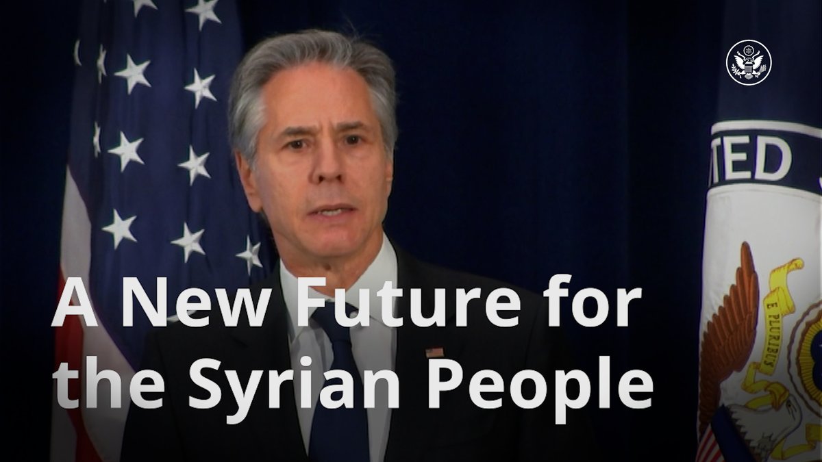 After 14 years of conflict and decades of brutal repression under the Assad regime, Syrians finally feel hope for their future. The end of this regime is a defeat for all who enabled its barbarity and its corruption — none more than Iran, Hezbollah, and Russia. — Secretary Antony Blinken