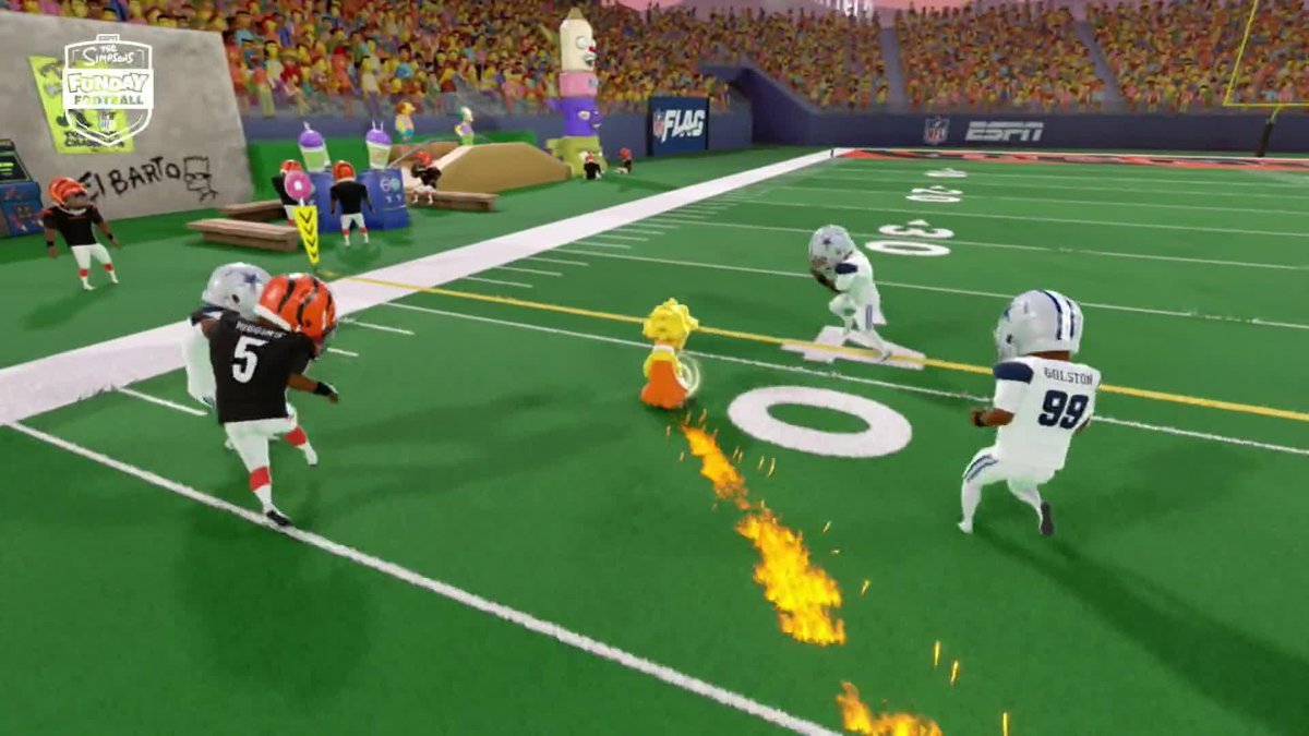 LISA HAS GOT WHEELS 🔥 Simpsons Funday Football on Disney+ and ESPN+ |