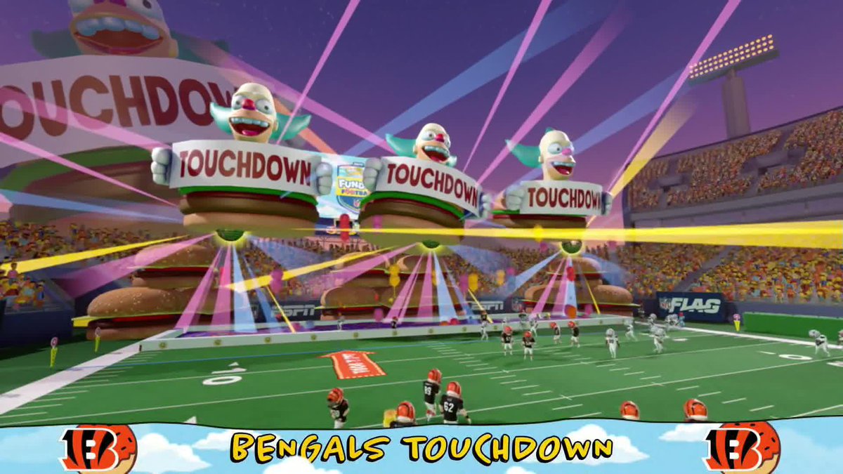 Ralph hit the TOE TAP on this TD pass from Bart 👀 Simpsons Funday Football on Disney+ and ESPN+ |