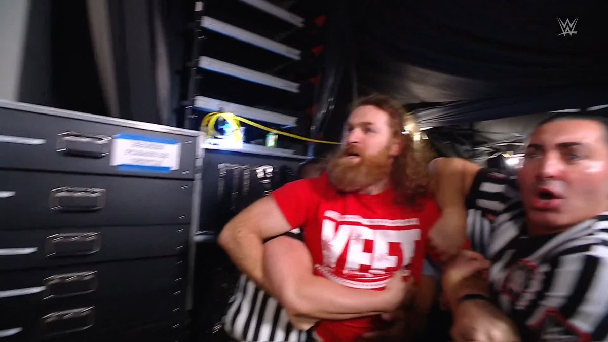 .Sami Zayn is not done with Drew!!! 👊 #WWERaw