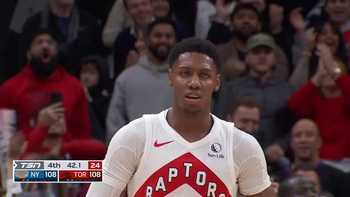 RJ BARRETT TIES IT IN TORONTO 😱 He has 30 PTS 🔥