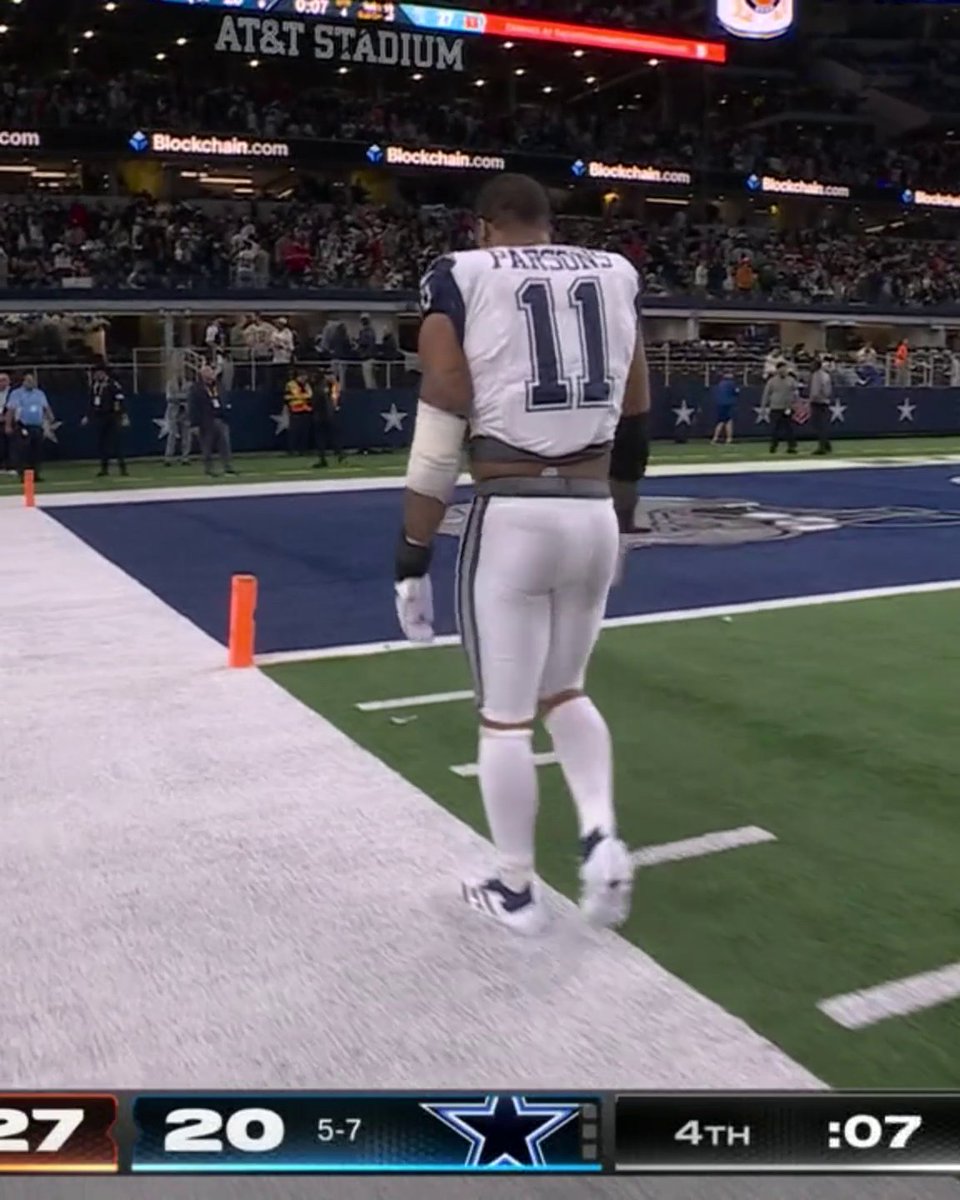 Micah Parsons left the field before time expired at the end of Bengals-Cowboys.