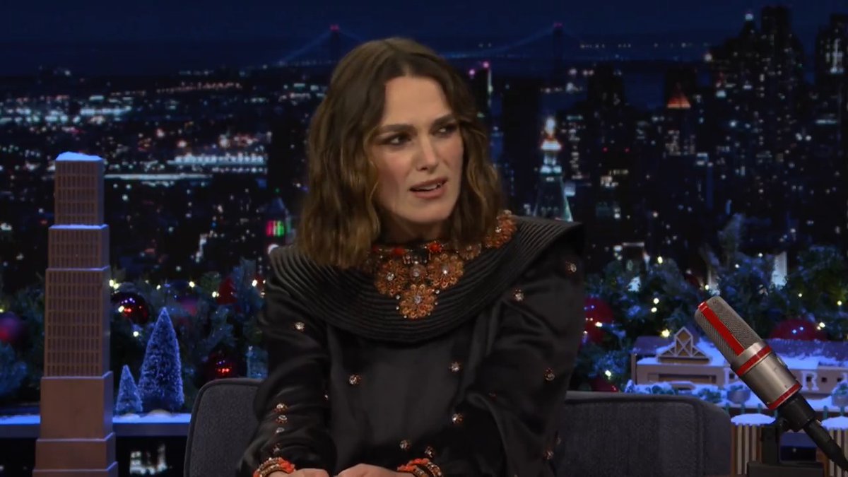 “It’s a spy show, wrapped in a murder-mystery, wrapped in a buddy movie.” -Keira Knightley on her new series Black Doves! #FallonTonight