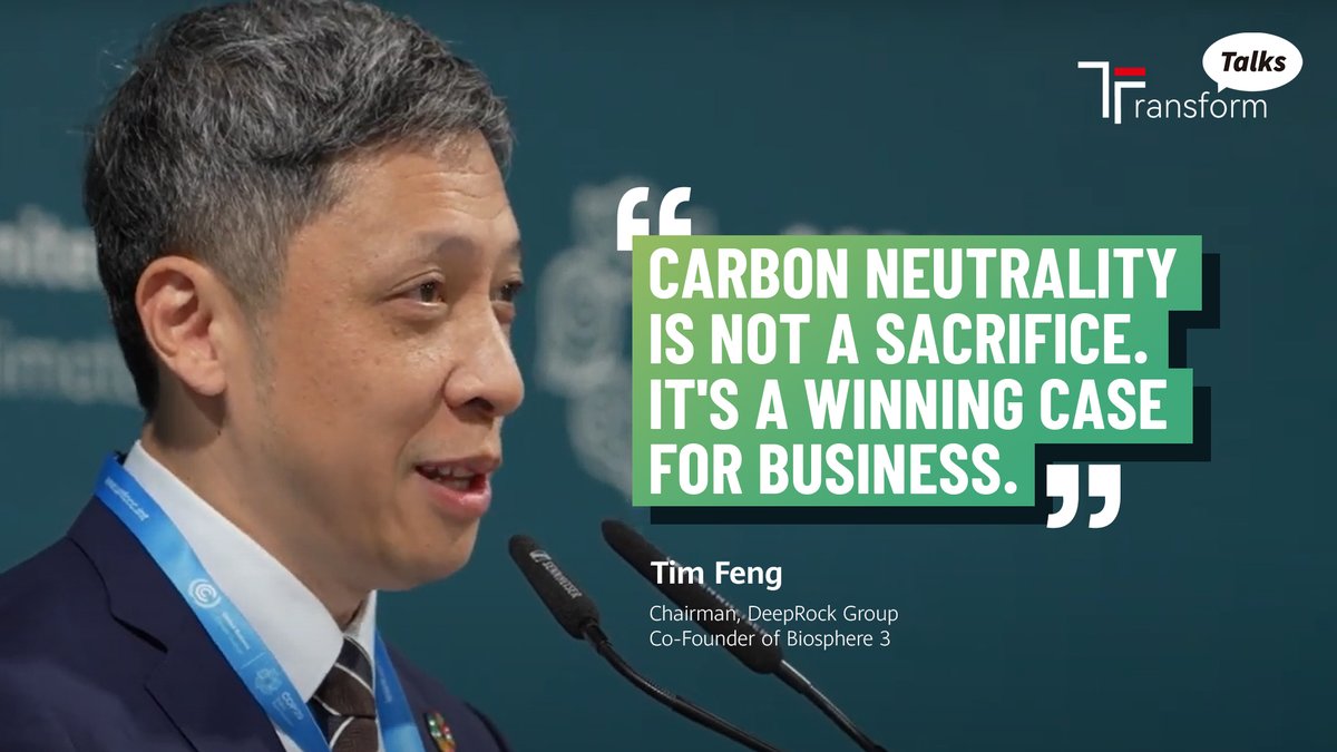 "We're increasing the use of renewable energy, such as solar panels," Tim Feng, Chairman of DeepRock Group says. "Along the coastline of Shenzhen in southern China, we've created something called 'wave energy generation.' It’s a platform on the ocean. As the waves fluctuate, the platform produces energy, floating on the waves like a magic carpet." Watch more in this #TransformTalks: #Huawei #ThisIsHuawei #BetterTogether #COP29