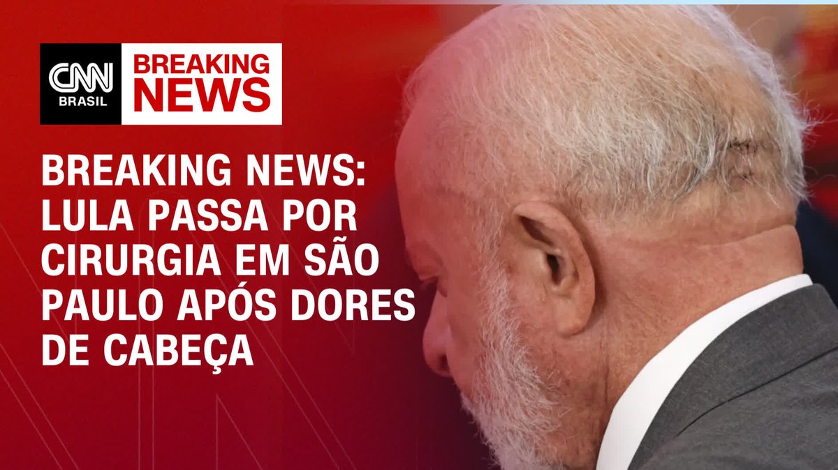 Após sofrer fortes dores de cabeça, Lula passou por cirurgia no hospital Sírio Libanês. Bom dia!!