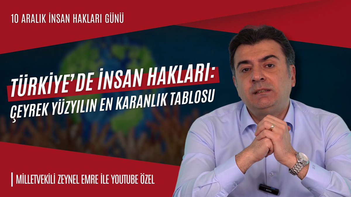 Bugün, 10 Aralık İnsan Hakları Günü'nde, tek adam rejiminin yarattığı karanlık tabloyu masaya yatırdım, özgürlüklerimizin nasıl elimizden alındığını anlattım. 🔗 Videonun tamamını izlemek için: