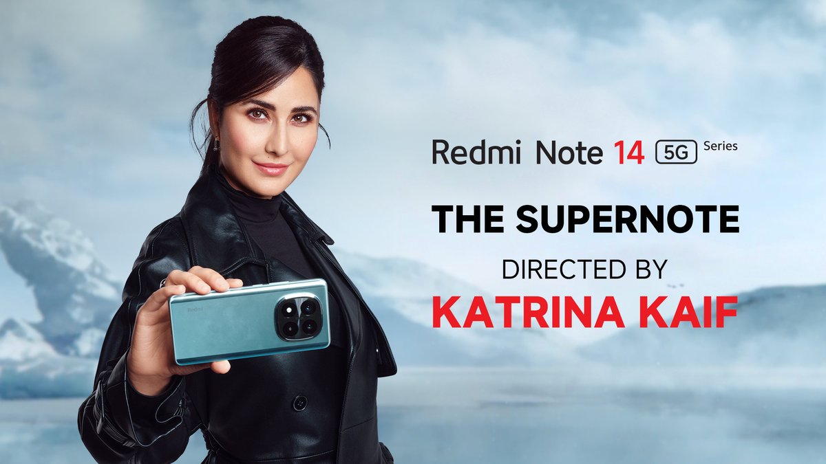 #KatrinaKaif steps behind the camera to showcase the #RedmiNote14 Pro+ 5G! From erasing distractions to stunning 50MP telephoto shots, it’s creativity redefined. #RedmiNote14 5G Series First Sale 13th December. Starting at ₹17,999*. Know more: