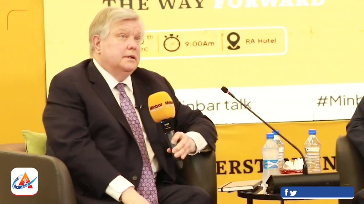 ⚡️ BREAKING: Ambassador Richard Riley of U.S. Embassy Mogadishu, Somalia cautioned #Somalia's federal government and Jubaland State House against escalating their political tensions into armed conflict. He stressed that armed confrontation "would not benefit anyone except the enemy, #AlShabab," highlighting the urgency of pursuing a peaceful resolution. "This cannot be a repeat of 2013 or 2019. You must not go to armed conflict," the American diplomat loudly said while speaking at a townhall event organized by Minbar Initiative in #Mogadishu on Tuesday.