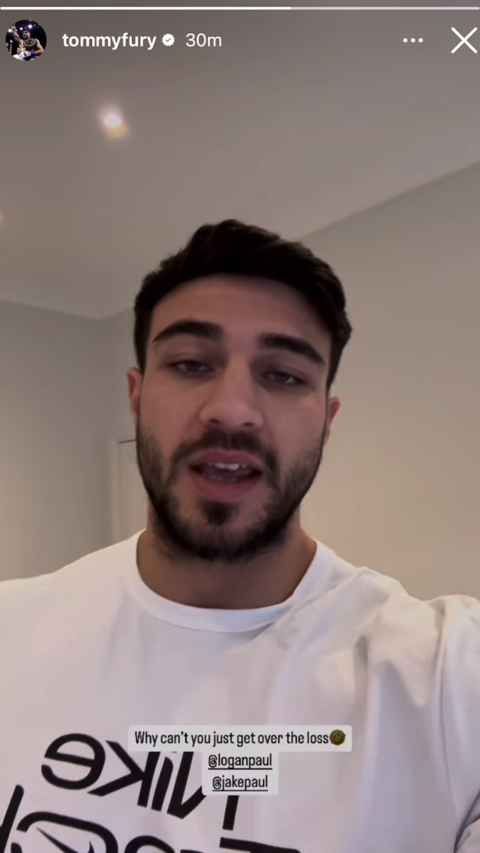 Tommy Fury offering Jake Paul a rematch on Instagram today… [🎥 Tommy Fury]
