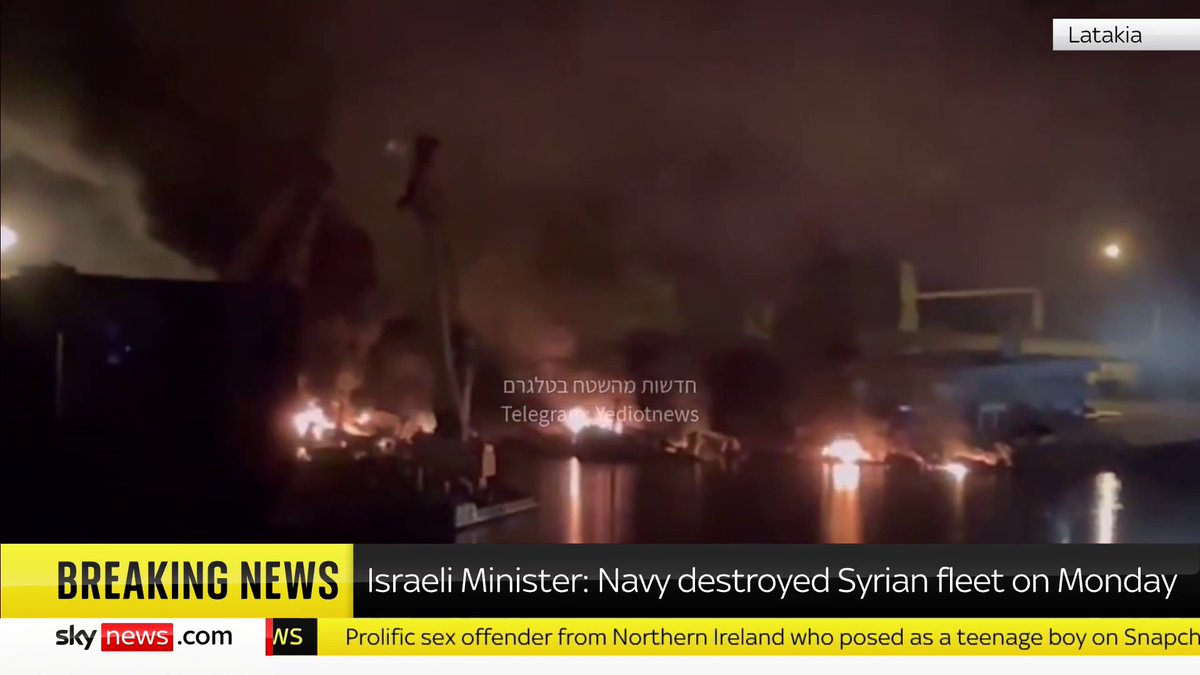 BREAKING: Israel Defence Forces (IDF) to establish a 'defence zone' in Syria, Israel's defence minister Israel Katz has said. He also said Israel destroyed the Syrian military fleet overnight. 📺 Sky 501, Virgin 602, Freeview 233 and YouTube