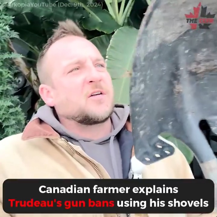 #WATCH: After YouTube kept censoring his video, this Canadian farmer and law-abiding gun owner used his “shovels” to perfectly explain the Liberals ridiculous gun bans... The result is hilarious. Watch arkopia's full video below 👇 #cdnpoli