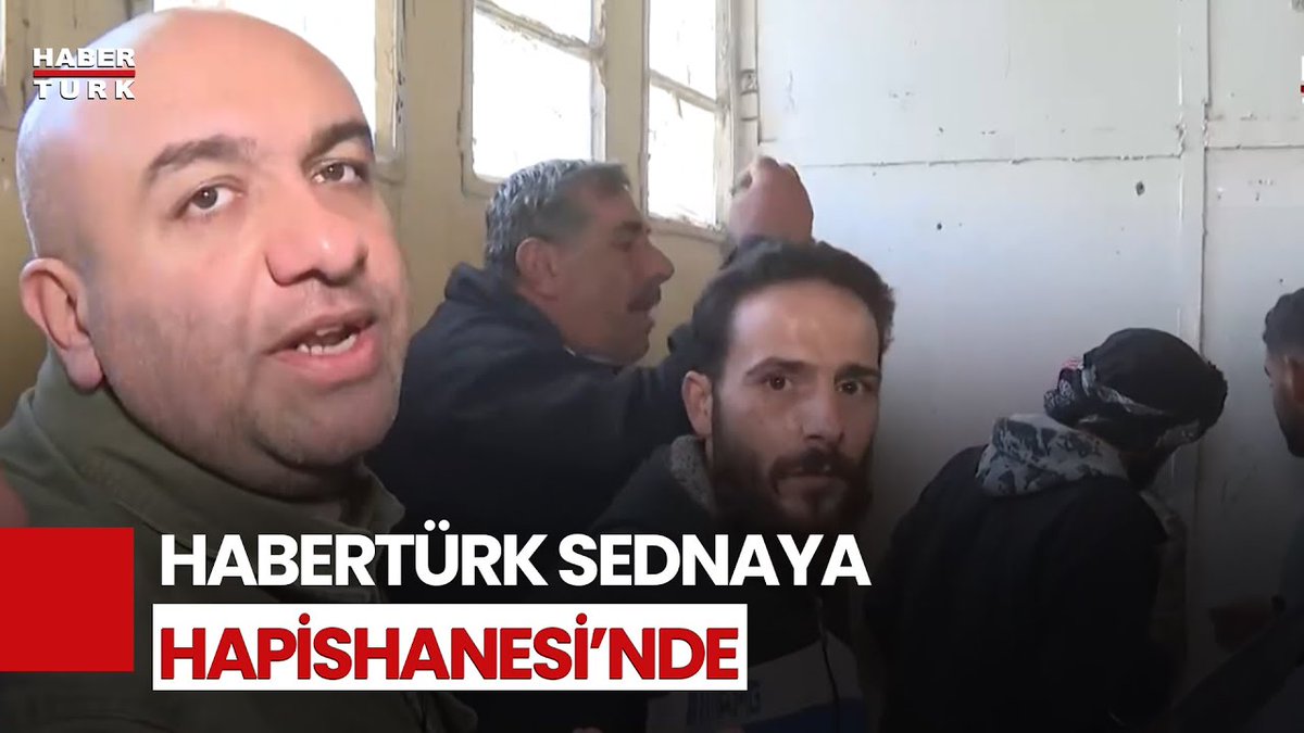 📍Habertürk ekibi Sednaya Hapishanesi'nde 📌Habertürk TV Güvenlik Politikaları Koordinatörü Çetiner Çetin ve Kameraman Hamza Canbolat, Esad'ın işkencehanelerini görüntüledi.