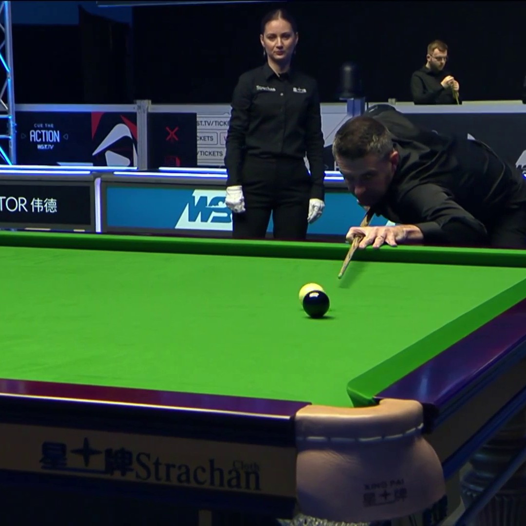🗣️ "An 𝗶𝗺𝗺𝗮𝗰𝘂𝗹𝗮𝘁𝗲 break from the former world champion!" 😮‍💨 A 136 clearance from Mark Selby takes him to within a frame of victory in Round 1 of the Scottish Open 🔥 #BVHomeNations | Mark Selby MBE
