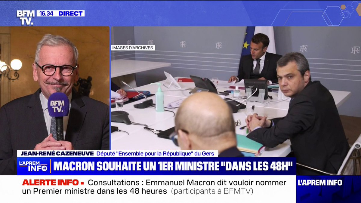 Consultations à l'Élysée: "Ça fait partie de notre ADN que de trouver des compromis pour l'intérêt général", affirme Jean-René Cazeneuve, député Ensemble