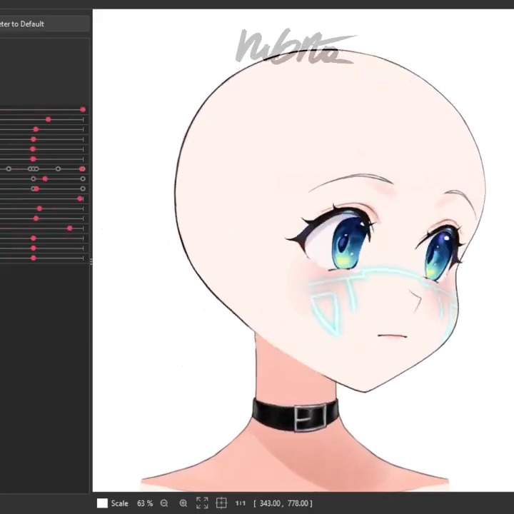 Head Angles 🥚 💾 Vtuber @ MOTHER_v3 💾 Art: @ Oyazuly 💾 Rig: Rubrta 🦀 ルブ #Live2D #Live2DWIP #Vtubers