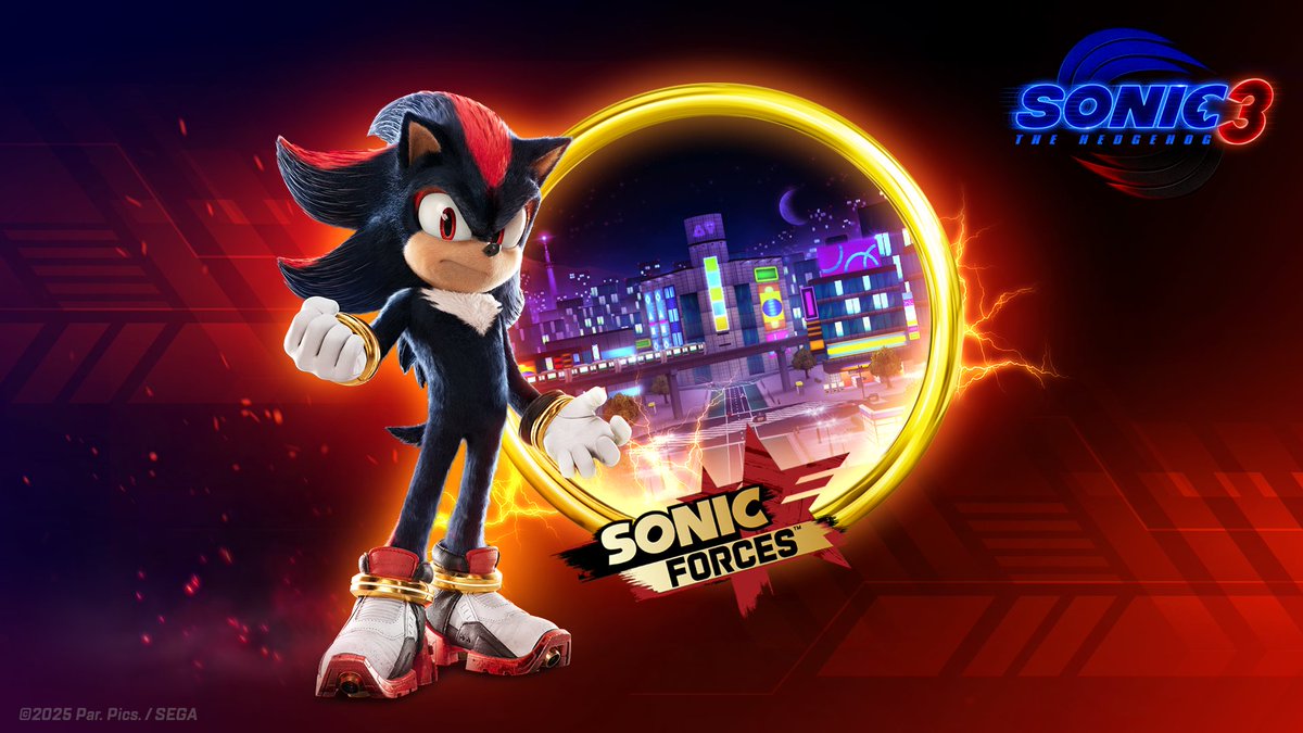 Movie Shadow arrives on Sonic Forces: Speed Battle for a limited time with an assortment of chaotic abilities and 3 new tracks! Download and play today!