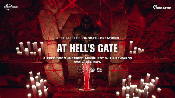 For DOOM's 31st anniversary, Hell has come to the Settled Systems in a free brand-new DOOM-themed mini-quest by Kinggath Creations! 🔥 Includes: ⚔️ DOOM Slayer's armor ⚔️ Iconic weapons ⚔️ Plushie collection