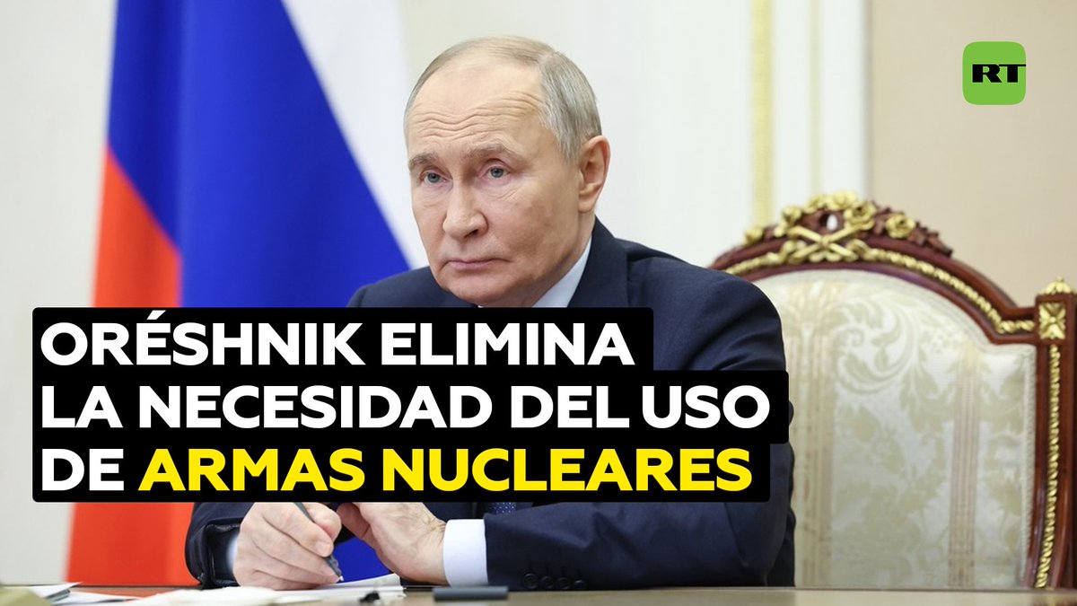 🇷🇺💬 "Una cantidad suficiente" del nuevo sistema ruso de misiles de alcance intermedio #Oréshnik "prácticamente elimina la necesidad del uso de armas nucleares", afirmó Vladímir Putin.