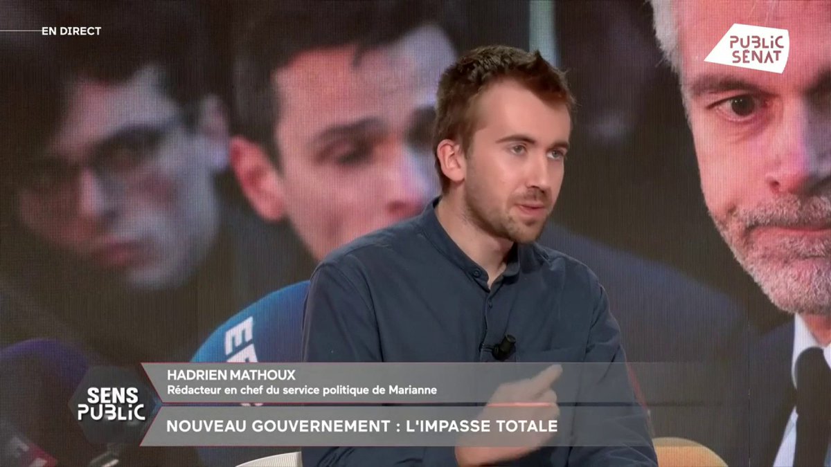 Gouvernement : « Mélenchon et le Pen sont les candidats pour qui votent les classes populaires. (...) On pourrait avoir l’impression d’un bloc bourgeois qui se coalise pour fermer la porte aux classes populaires du gouvernement » note Hadrien Mathoux. #SensPublic