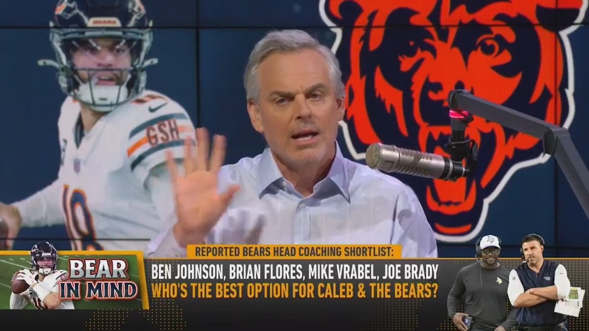 "There are too many potholes and obstacles for Joe Brady or Ben Johnson. This is not the job. It's too big." — @ColinCowherd weighs best options for next Bears HC