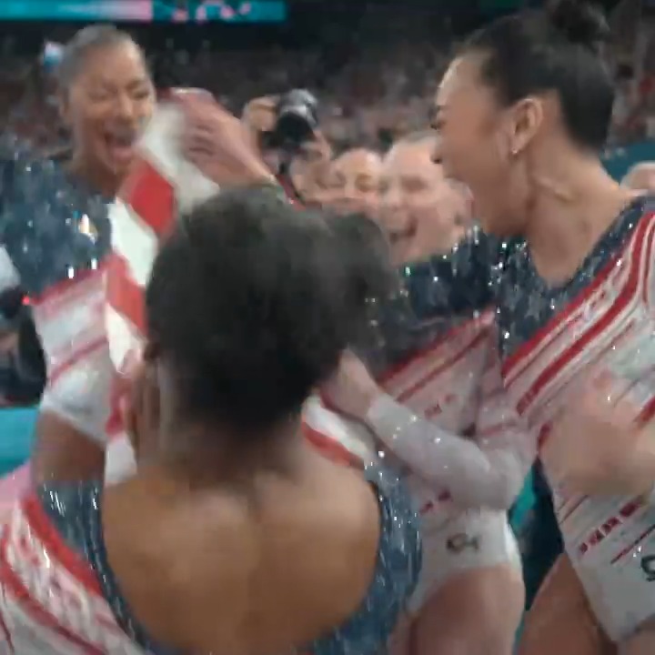 GOLDEN GIRLS ✨ The women of USA Gymnastics won their 4th Olympic team gold in Paris.