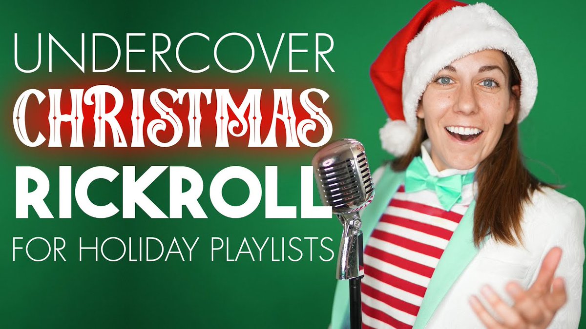 I disguised NEVER GONNA GIVE YOU UP 🎙️ as a CHRISTMAS CAROL 🎄 ...so you can RICKROLL people in your holiday playlists. 🎵