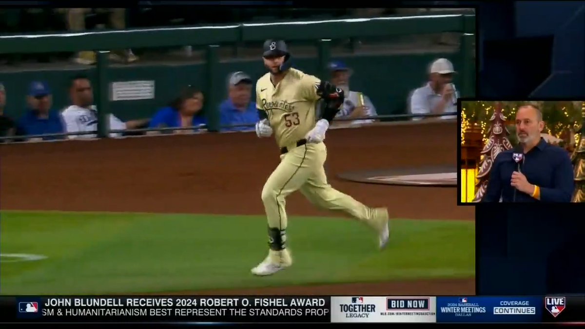 "He does not waste a day, he's a true success story. Do we want to bring him back? Absolutely." - Arizona Diamondbacks manager Torey Lovullo on Christian Walker #MLBTonight presented by CohnReznick