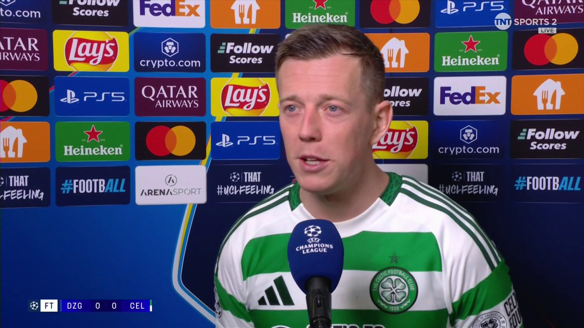 "At this level, we're now a team that other teams want to respect" 🙌 Callum McGregor reflects on Celtic's draw against Dinamo Zagreb... 🎙️ Danny Jamieson 📺 TNT Sports & discovery+ UK