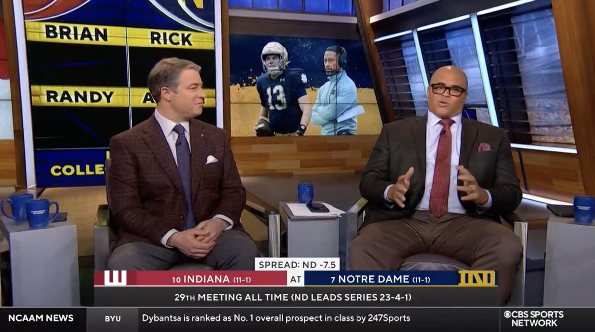 "Here's my gripe with Irish fans. They're just not loud. It's not loud in that stadium." 😂 -- Aaron Taylor says he wants Notre Dame fans to get LOUD in South Bend for the Irish's playoff game vs. Indiana