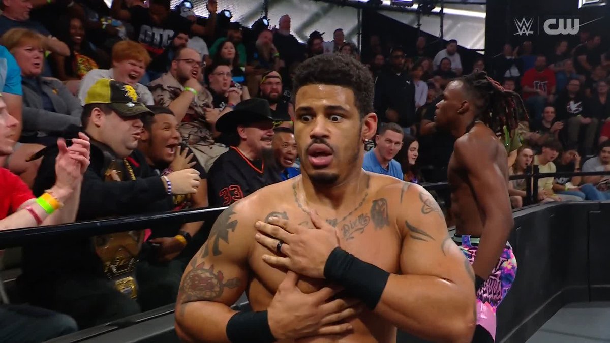 Wouldn't want to be @WesLee_WWE right now! 😬 #WWENXT