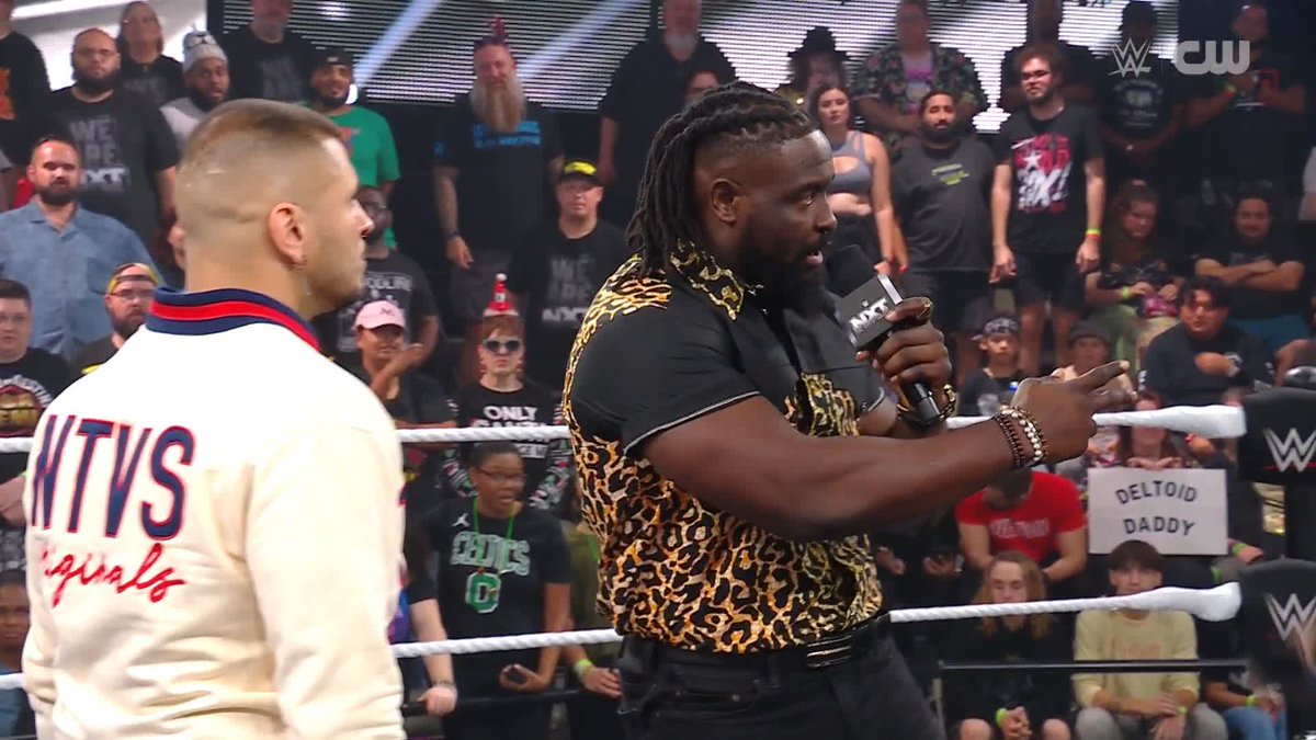 Oba Femi talks like a supervillain 😭 Bruh finna be #WWENXT Champion for 7 years