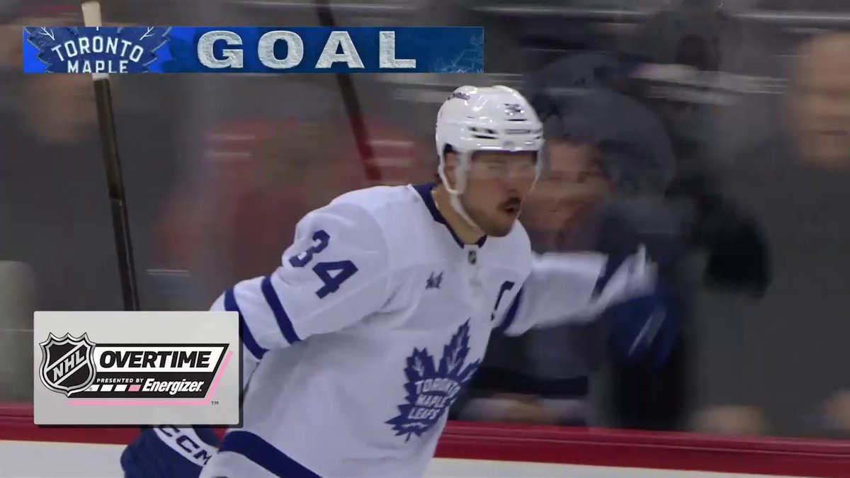 AUSTON. MATTHEWS. The Toronto Maple Leafs win this one in Energizer overtime! 🍁