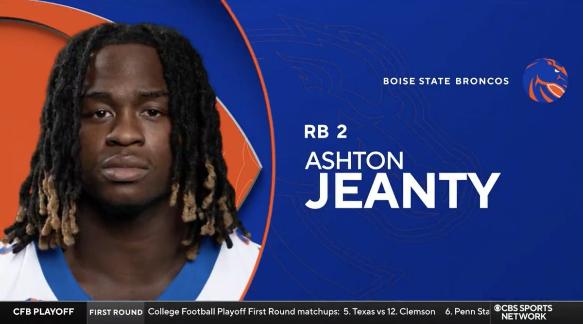 It's definitely Ashton Jeanty... The way he carried Boise State. They're in the playoffs because of Ashton Jeanty. They'll go anywhere in the playoffs because of Ashton Jeanty." 🗣️ Randy Cross on why Boise State Football's star RB Ashton Jeanty should win the The Heisman Trophy