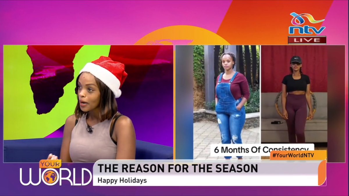 For six months, about 30 minutes a day (resting Saturday and Sunday), I committed to just hula hooping to drop my weight after pregnancy: Wangari Wanyeki - Hula hoop coach #YourWorld Winnie Lubembe