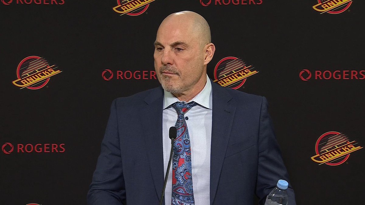 “Good push at the end…I thought we pushed certain parts of the game. Couple mistakes here and there but I thought for the most part wasn’t bad.” 🗣 Head Coach Rick Tocchet shares his thoughts on tonight's overtime game against the Blues. #Canucks | The Province