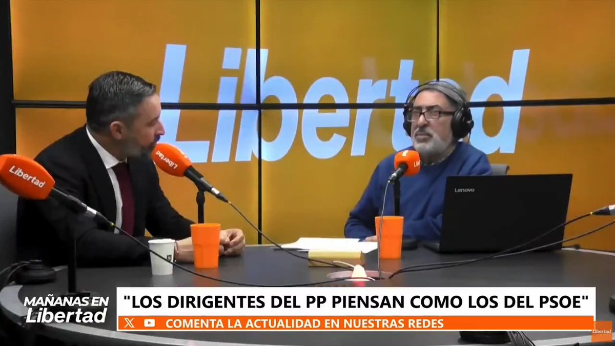 🔴 Santiago Abascal 🇪🇸 en Radio Libertad: “Si hay elecciones en este momento, Sánchez pierde. El misterio está en con quién pactará después Feijóo y la clave la tienen los españoles, que serán los que decidan qué fuerza le dan a VOX”.